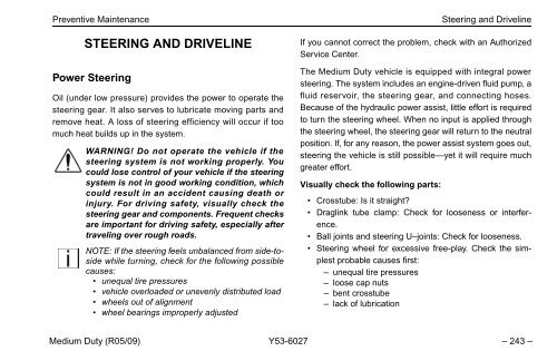 Peterbilt Medium Duty Truck Owner's Manual - Peterbilt Motors