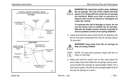 MODEL 330 OPERATOR'S MANUAL - Peterbilt Motors Company