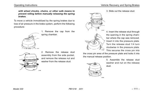 MODEL 330 OPERATOR'S MANUAL - Peterbilt Motors Company