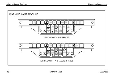 MODEL 330 OPERATOR'S MANUAL - Peterbilt Motors Company