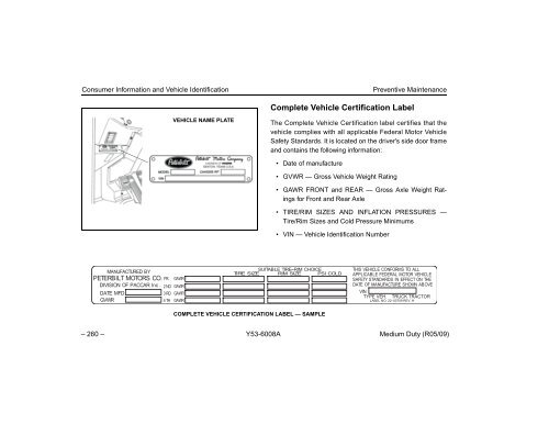 Medium Duty Operator's Manual - Peterbilt Motors Company