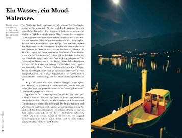 Ein Wasser, ein Mond. Walensee. - Peter Donatsch