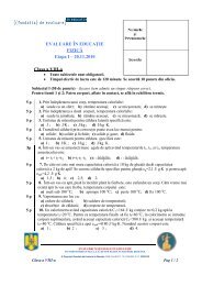 Subiect - Fundatia de Evaluare in Educatie