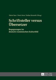 Schriftsteller versus Übersetzer: Begegnungen im ... - Peter Lang