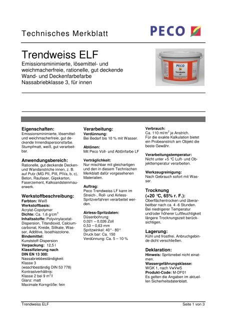 Trendweiss ELF - Peter sen