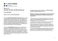 Modul C1: Sozialer Wandel und Modernisierung - Peter Schallberger