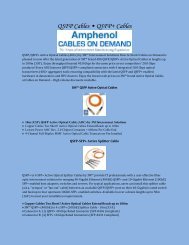 QSFP Cables • QSFP  Cables