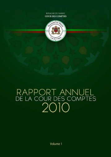 Rapport da la cour des comptes 2010 (Tome 1) - Transparency