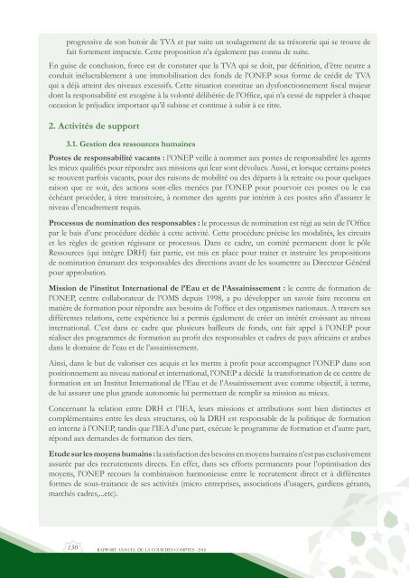 Rapport da la cour des comptes 2010 (Tome 1) - Transparency