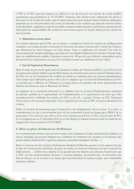 Rapport da la cour des comptes 2010 (Tome 1) - Transparency