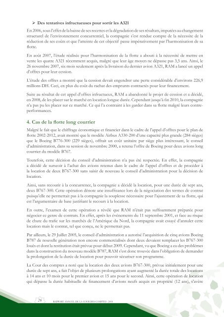 Rapport da la cour des comptes 2010 (Tome 1) - Transparency