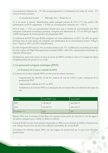 Rapport da la cour des comptes 2010 (Tome 1) - Transparency