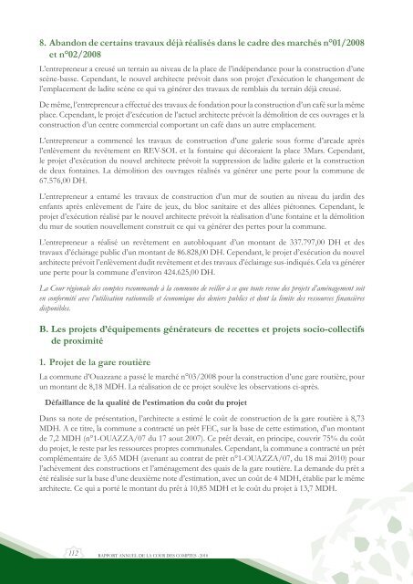 Rapport da la cour des comptes 2010 (Tome 2) - Transparency