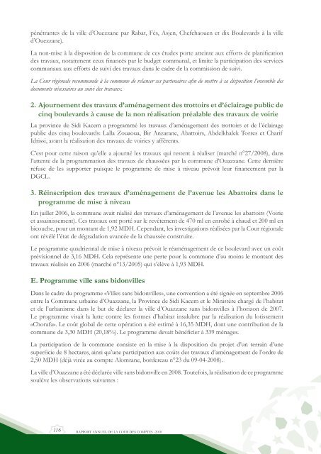 Rapport da la cour des comptes 2010 (Tome 2) - Transparency