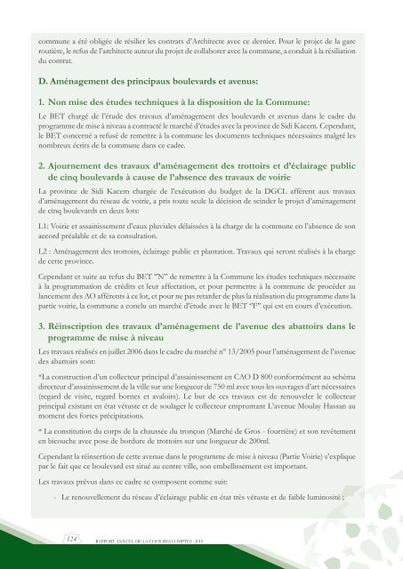 Rapport da la cour des comptes 2010 (Tome 2) - Transparency