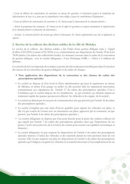 Rapport da la cour des comptes 2010 (Tome 2) - Transparency