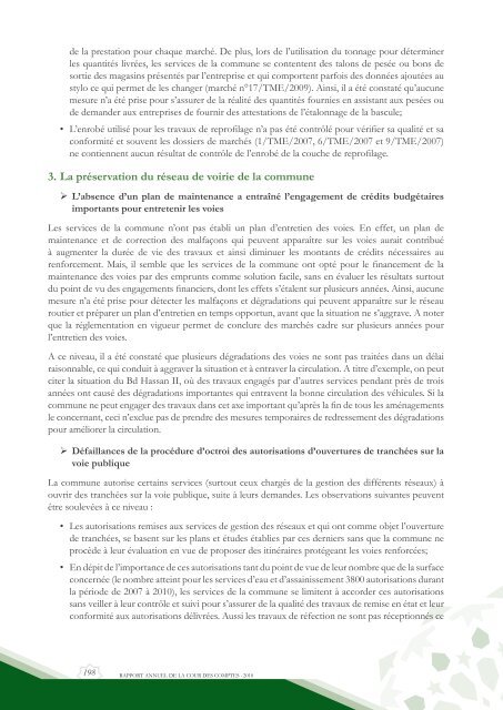 Rapport da la cour des comptes 2010 (Tome 2) - Transparency