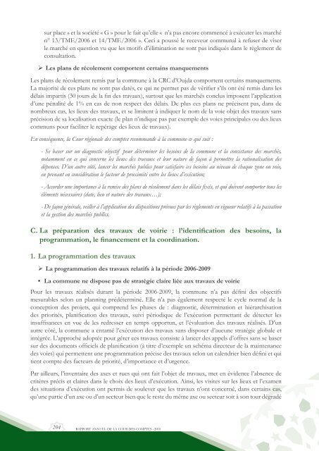 Rapport da la cour des comptes 2010 (Tome 2) - Transparency