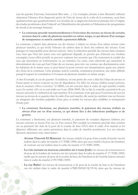 Rapport da la cour des comptes 2010 (Tome 2) - Transparency