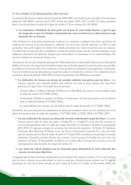 Rapport da la cour des comptes 2010 (Tome 2) - Transparency