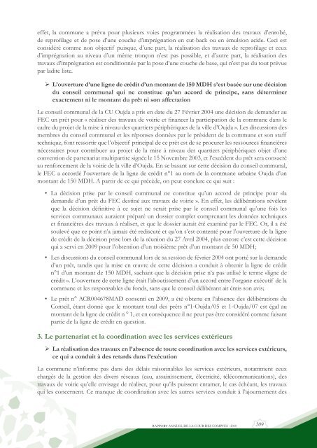 Rapport da la cour des comptes 2010 (Tome 2) - Transparency