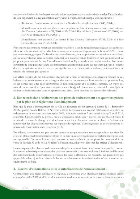 Rapport da la cour des comptes 2010 (Tome 2) - Transparency