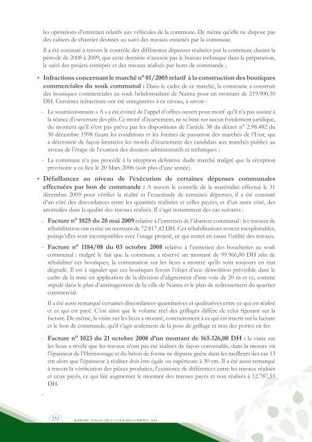 Rapport da la cour des comptes 2010 (Tome 2) - Transparency