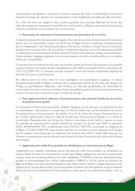 Rapport da la cour des comptes 2010 (Tome 2) - Transparency