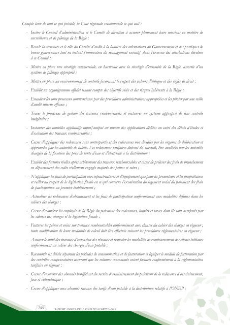 Rapport da la cour des comptes 2010 (Tome 2) - Transparency