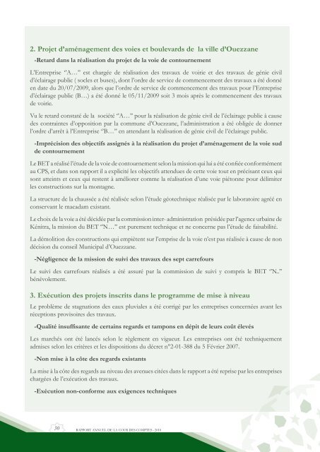 Rapport da la cour des comptes 2010 (Tome 2) - Transparency