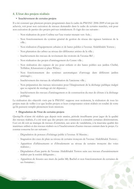 Rapport da la cour des comptes 2010 (Tome 2) - Transparency