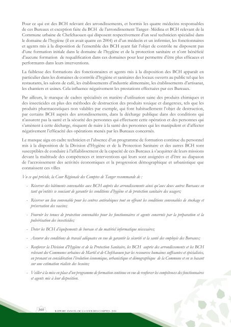 Rapport da la cour des comptes 2010 (Tome 2) - Transparency