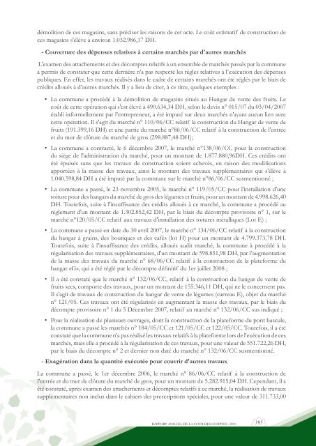 Rapport da la cour des comptes 2010 (Tome 2) - Transparency