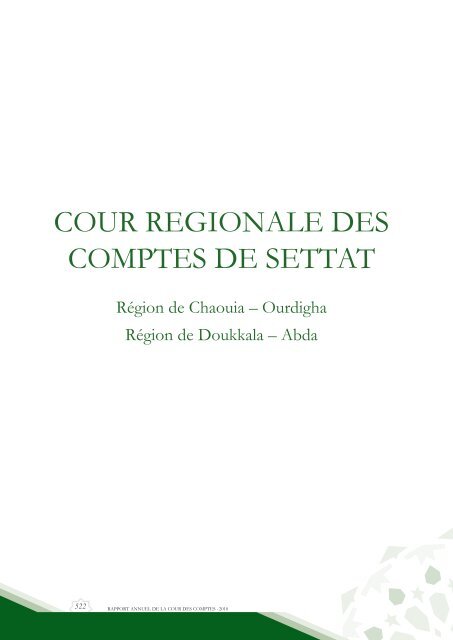 Rapport da la cour des comptes 2010 (Tome 2) - Transparency