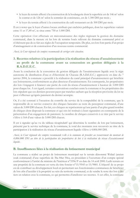 Rapport da la cour des comptes 2010 (Tome 2) - Transparency