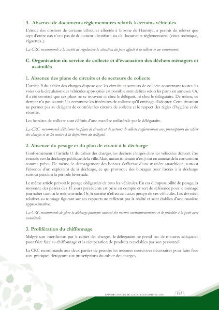 Rapport da la cour des comptes 2010 (Tome 2) - Transparency