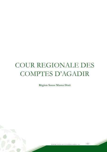 Rapport da la cour des comptes 2010 (Tome 2) - Transparency