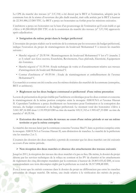 Rapport da la cour des comptes 2010 (Tome 2) - Transparency