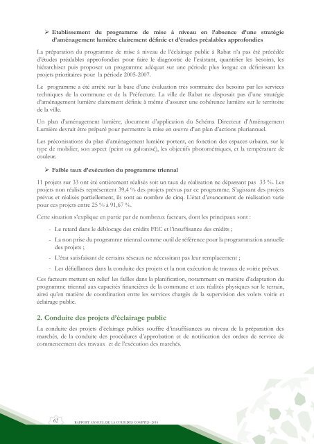 Rapport da la cour des comptes 2010 (Tome 2) - Transparency