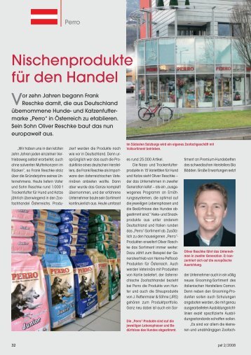 Nischenprodukte für den Handel - PETonline