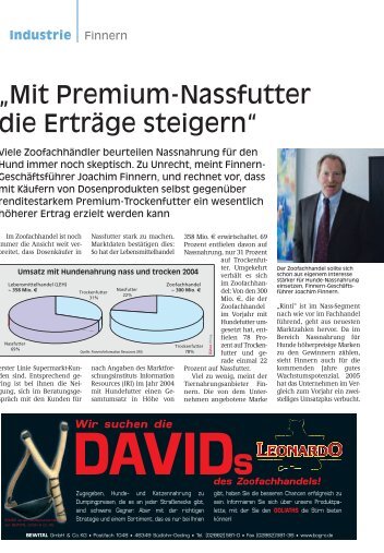 „Mit Premium-Nassfutter die Erträge steigern“ - PETonline