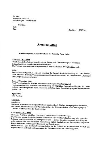 Beweis 13: Arztbrief vom 11.02.2003 - Petra Heller
