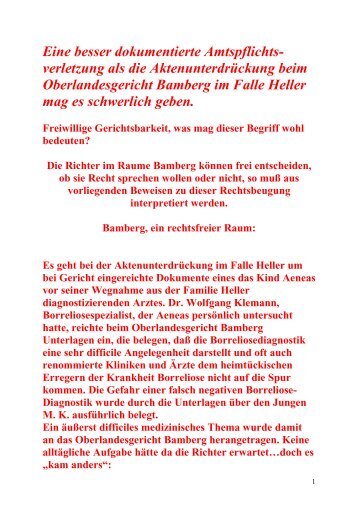 Amtspflichtverletzung im Fall Aeneas Heller - Alpenparlament TV
