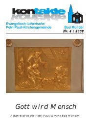 Gott wird Mensch - Evangelisch-Lutherische Petri-Pauli Kirche Bad ...