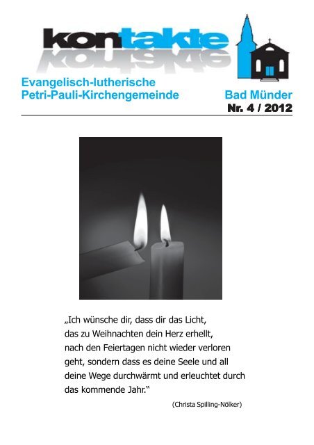 Evangelisch-lutherische Petri-Pauli-Kirchengemeinde Bad MÃ¼nder