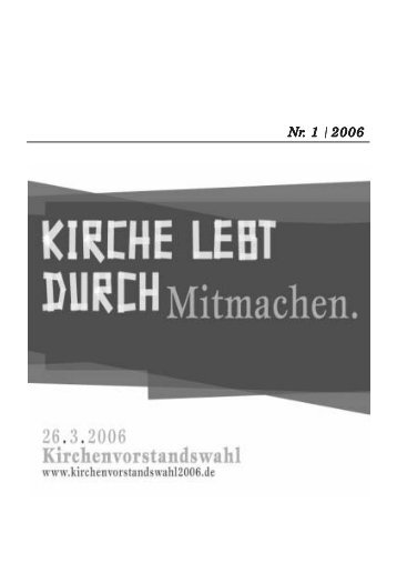 Nr. 1 / 2006 - Evangelisch-Lutherische Petri-Pauli Kirche Bad MÃ¼nder