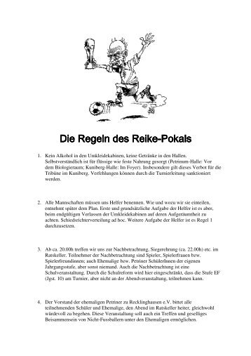 Regeln des Reike-Pokals als pdf-Download - Gymnasium Petrinum
