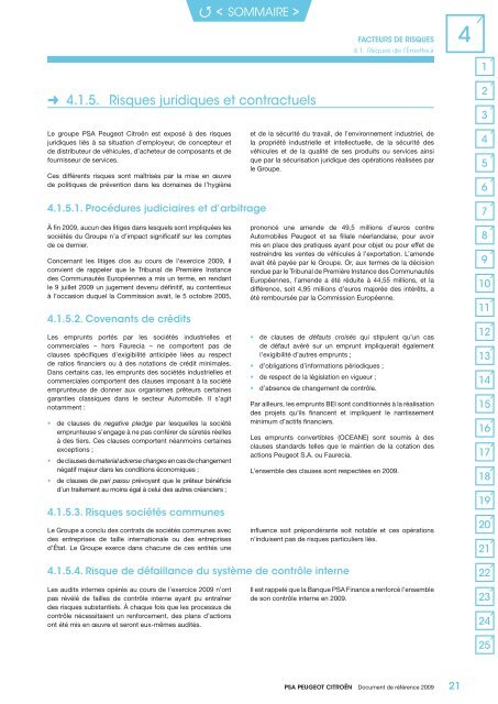 DOCUMENT DE RÃFÃRENCE - PEUGEOT Presse