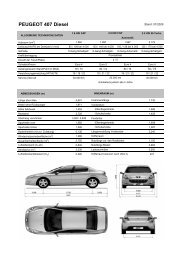 PEUGEOT 407 Diesel - PEUGEOT Presse