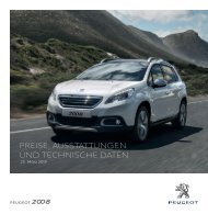 PREISE, AUSSTATTUNGEN UND TECHNISCHE DATEN - Peugeot